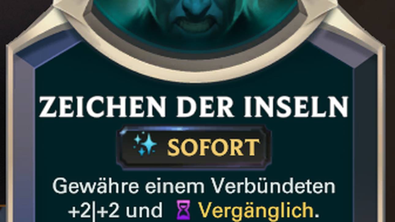 Zeichen der Inseln verlieh vor dem Patch +3|+3.
