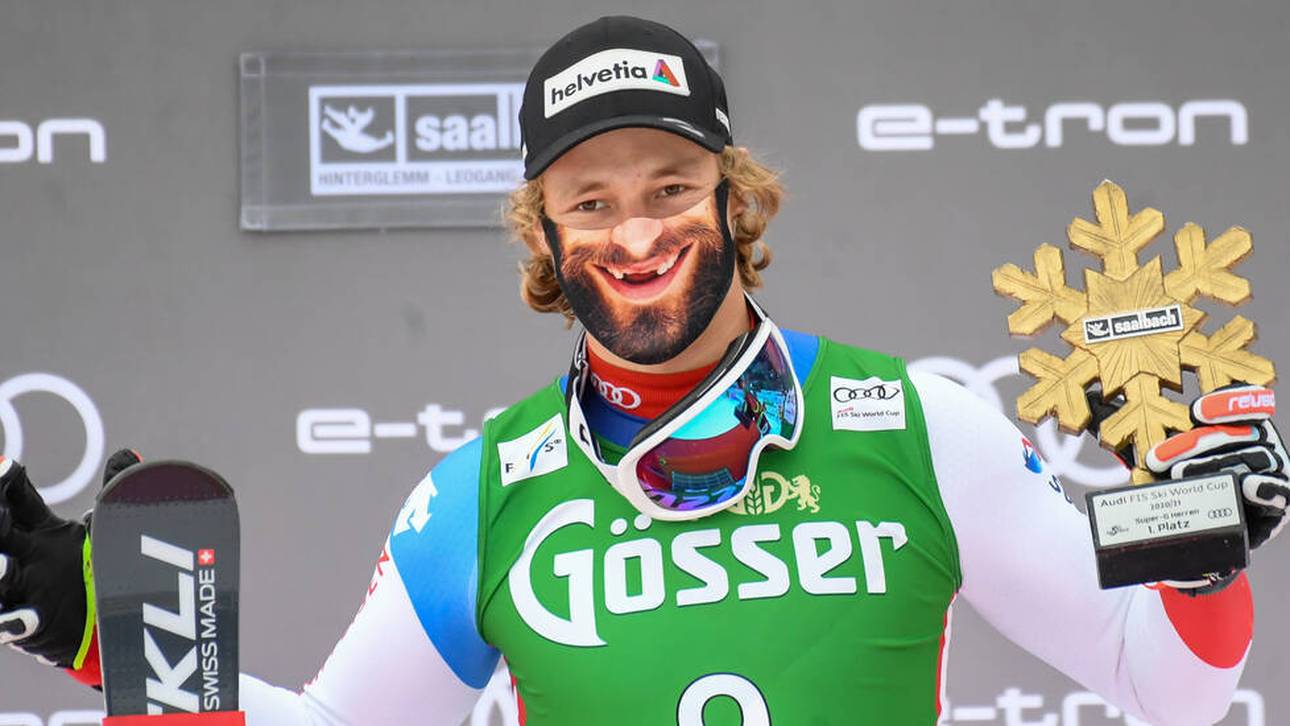 Ski-Star feiert mit kurioser Maske