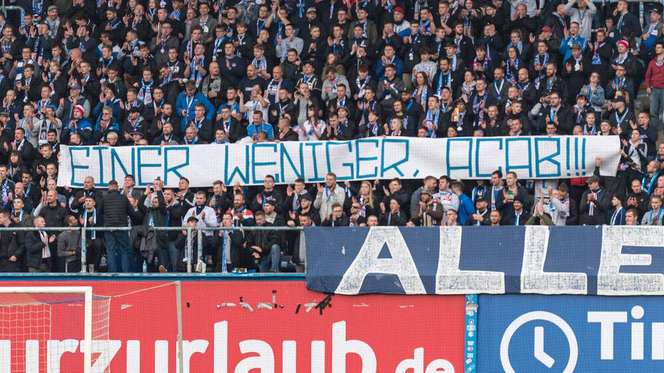 Hassbotschaft: Hansa-Fans mit Eklat