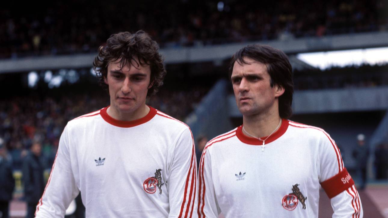 Dieter Müller (l.) im Gespräch mit Wolfgang Overath