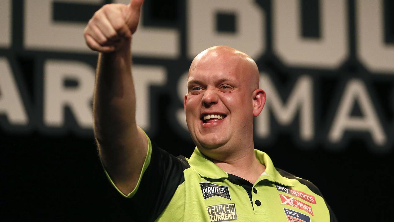 Van Gerwen und Chisnall im Finale
