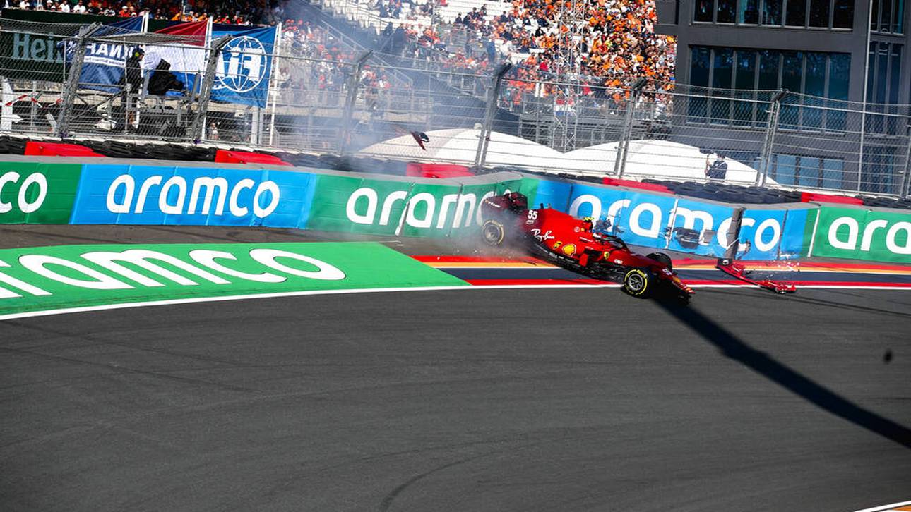 Sainz sorgt für Rote Flagge