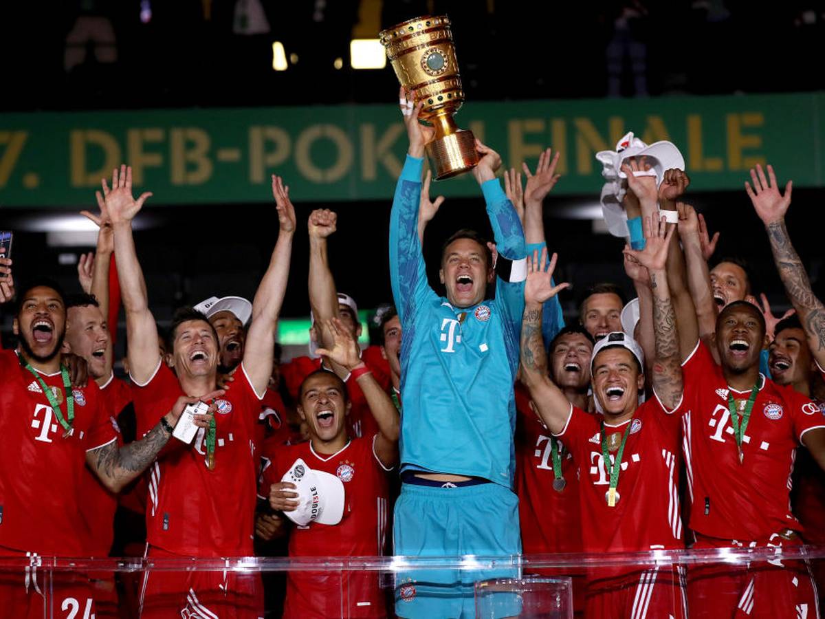 Dfb Pokal Finale Bayer Leverkusen Fc Bayern 2 4 Lewandowski Trifft Doppelt