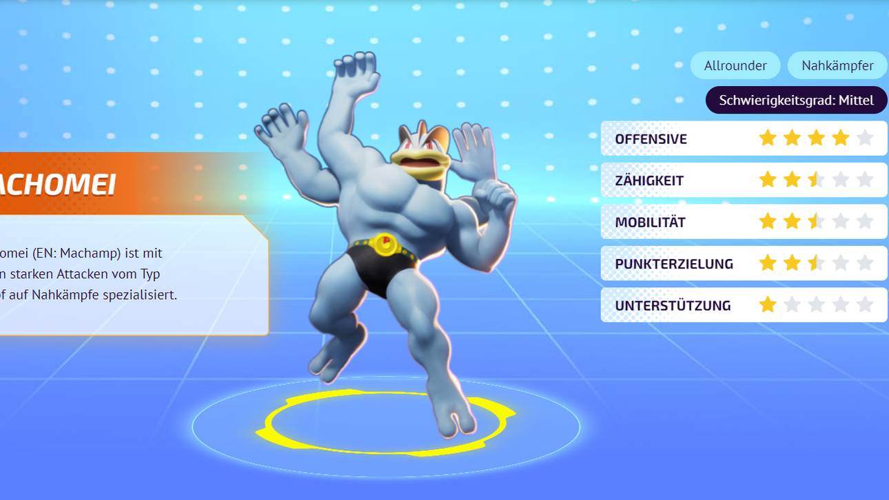 Pokémon Unite Guide: Machomei Attacken & Items