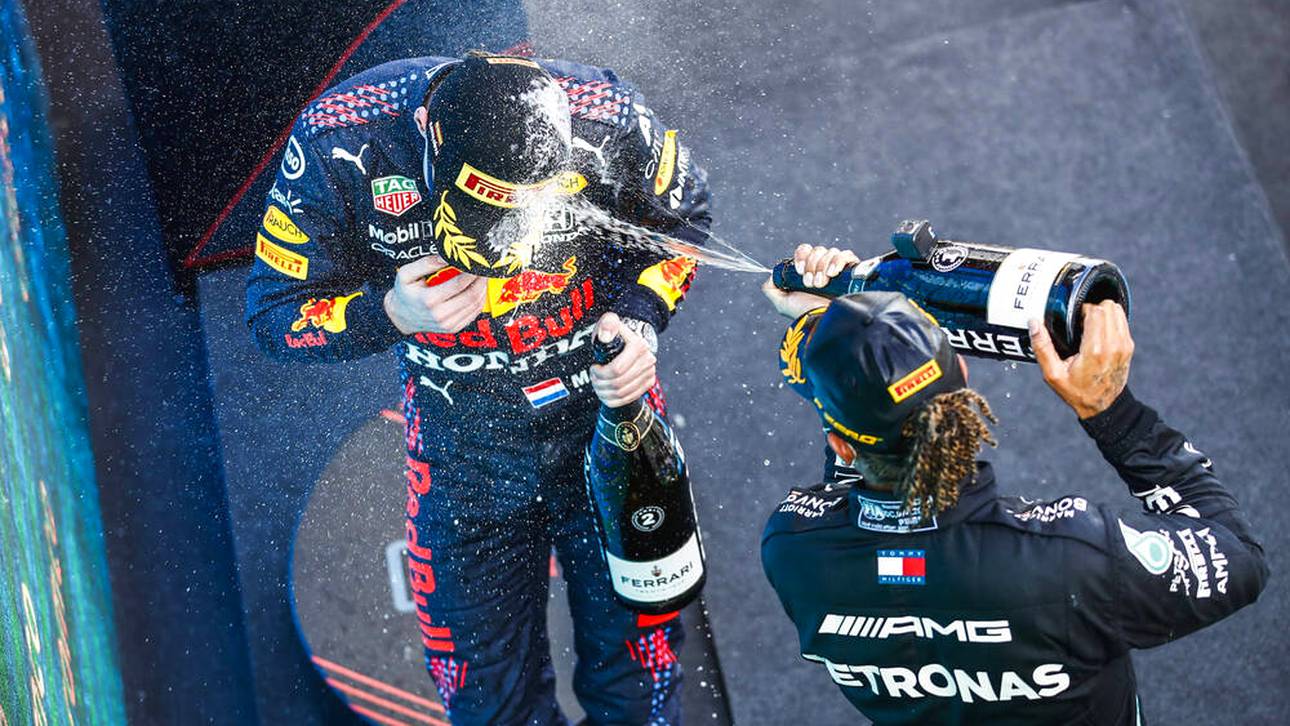 Hamilton macht Verstappen nass