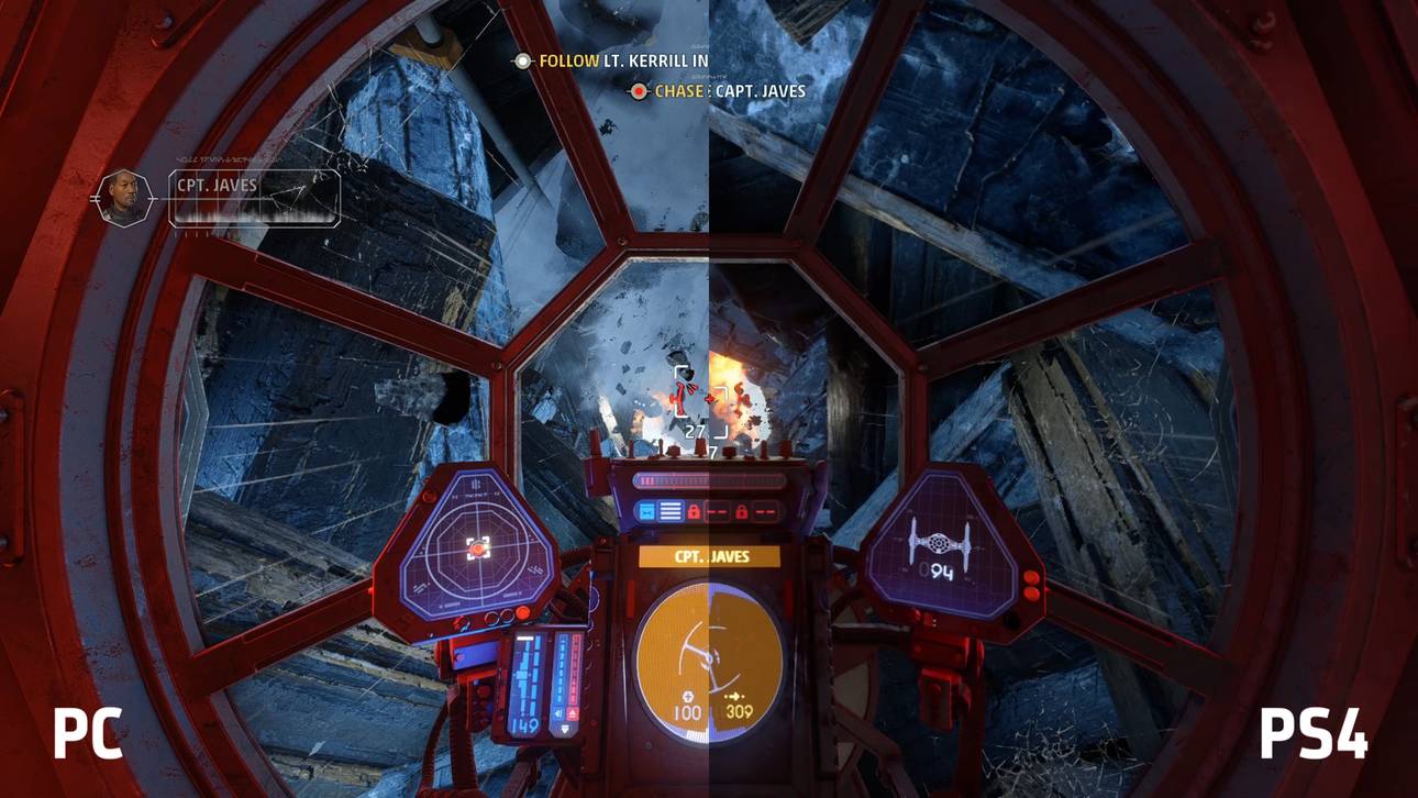 Die Playstation macht alles etwas dunkler und "sparsamer"