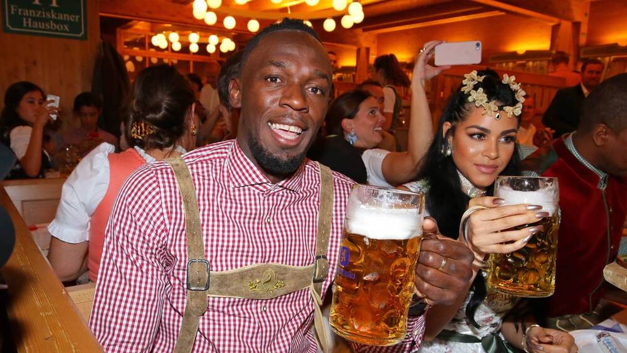 Usain Bolt und Freundin Kasi Bennett beehrten 2017 das Oktoberfest in München