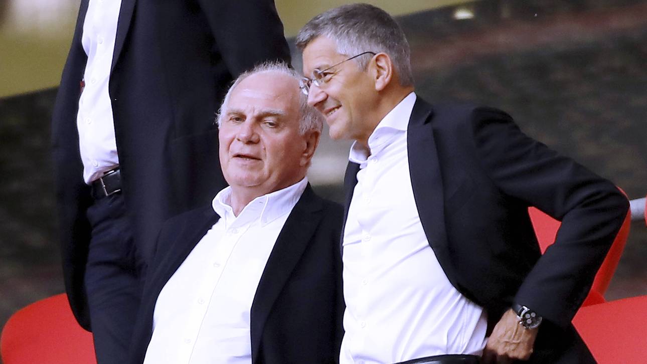 Herbert Hainer (r.) übernahm das Amt des Bayern-Präsidenten von Uli Hoeneß