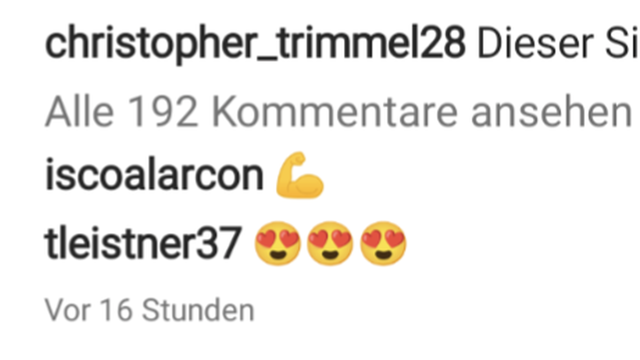 Auch Isco reagiert auf den Trimmel-Post