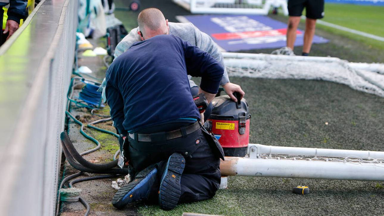 Tor zu hoch! Pfosten gekürzt