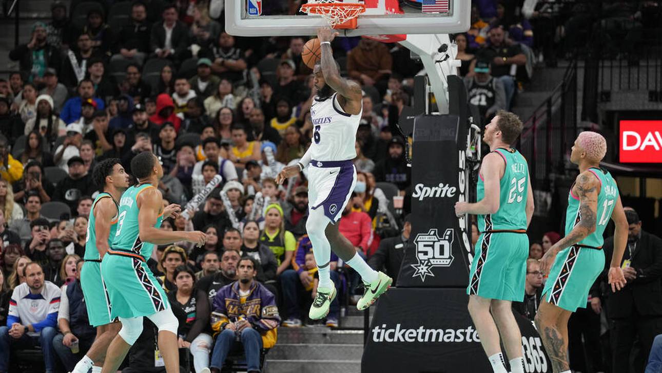 Premiere! LeBron führt Lakers zu Sieg