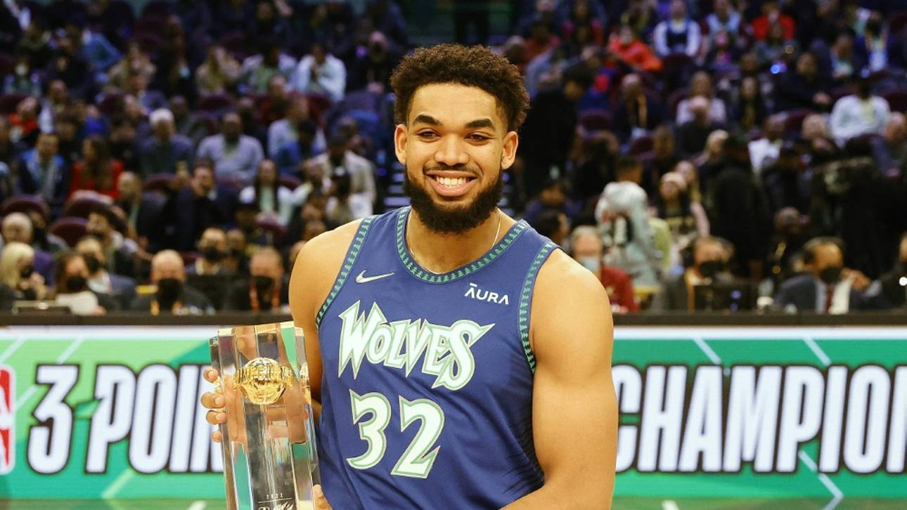Nur Nowitzki war größer: Towns gewinnt NBA-Dreiercontest