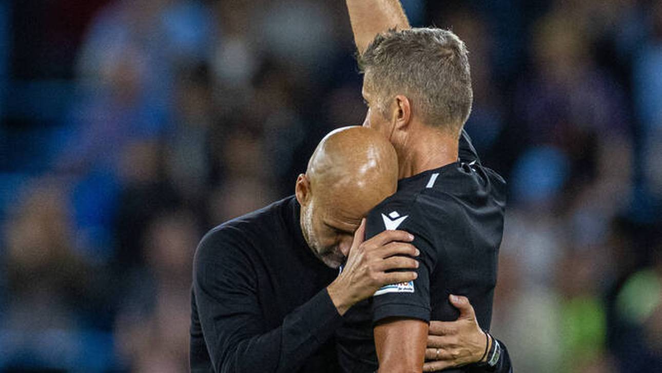 Bizarre Szene um Guardiola