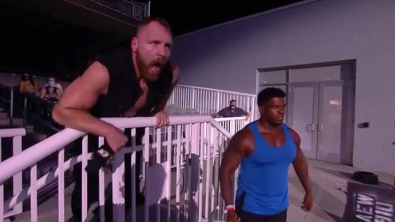 Will Hobbs (r.) kam bei AEW Dynamite Jon Moxley zu Hilfe