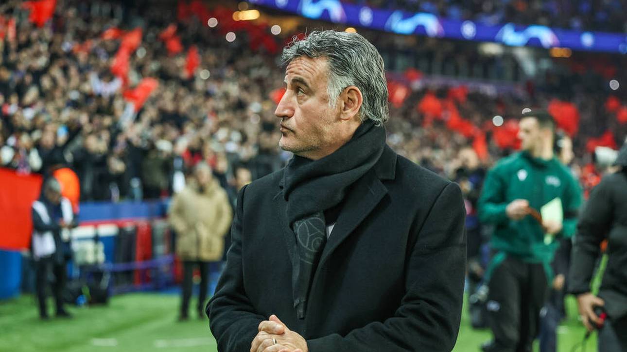 Als Galtier ein Tor auf den Kopf fiel