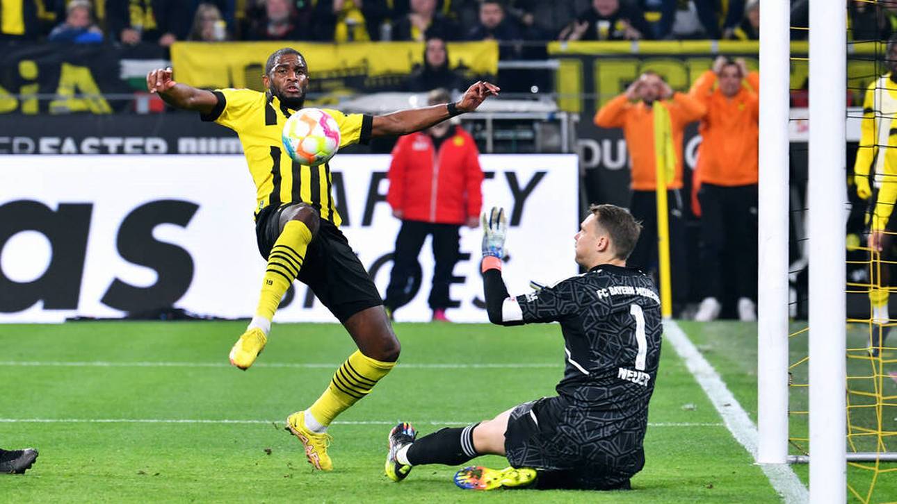 Anthony Modeste ließ für den BVB gegen Bayern die Riesenchance zum 2:2 zunächst liegen