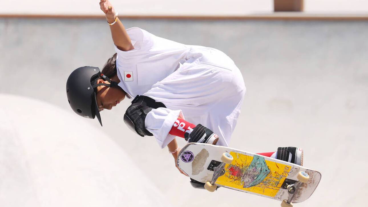 Historische Medaille beim Skateboarden