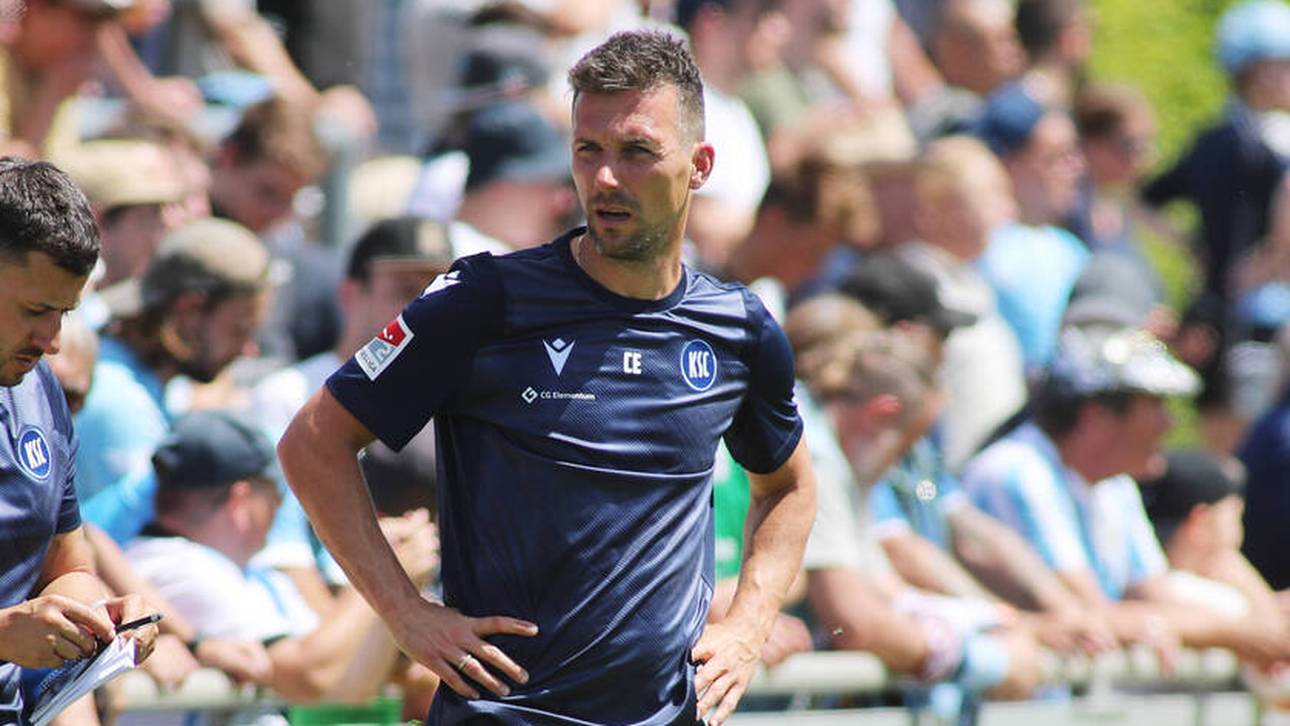 Christian Eichner bei einem Testspiel des Karlsruher SC in Heimstetten