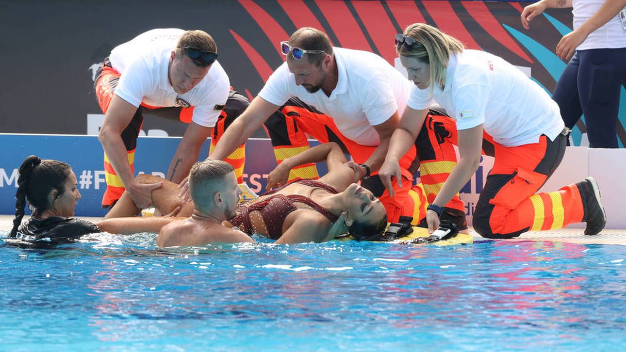 Schock! Schwimm-Star geht unter