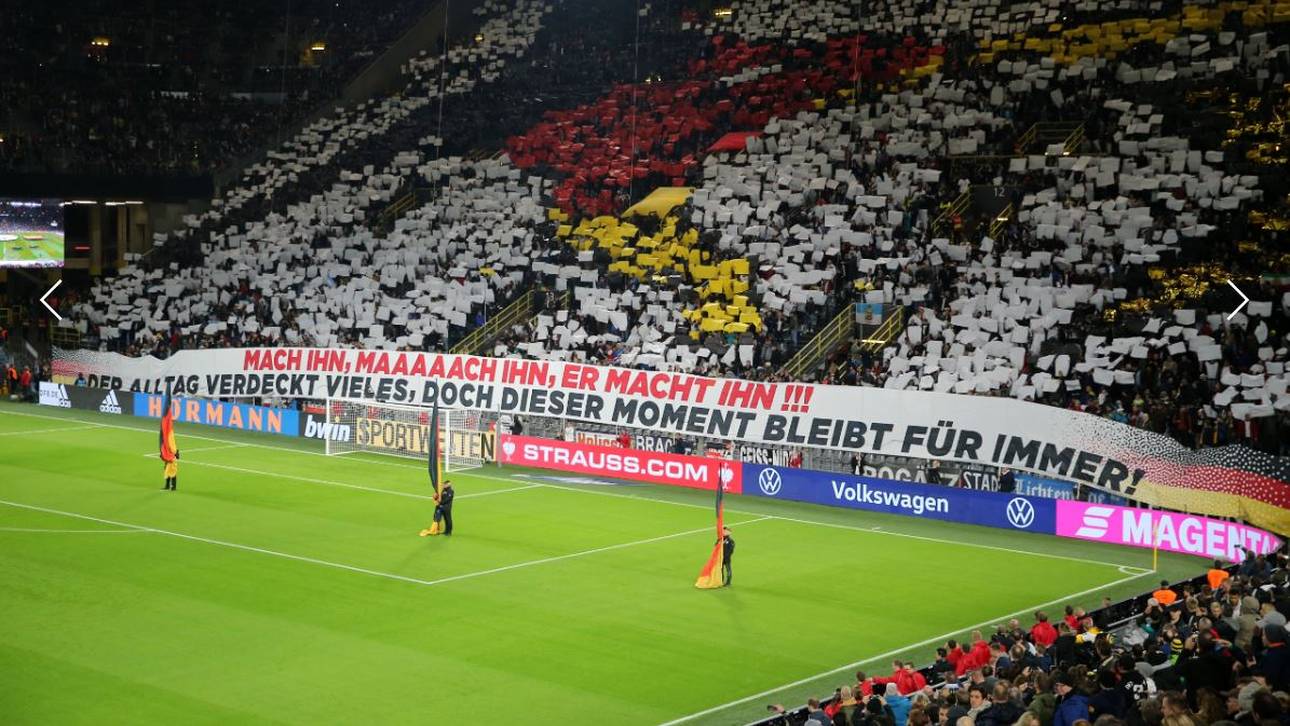 DFB-Fans feiern Götze mit Choreo