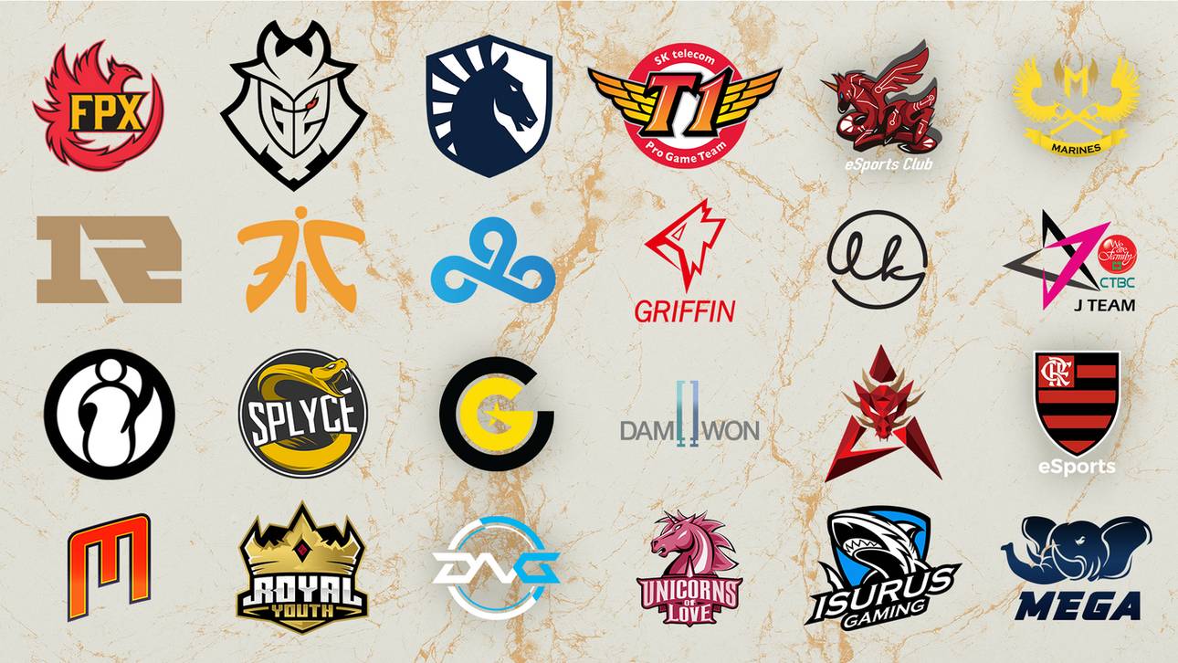 Die 24 Teams, die um den Weltmeistertitel in League of Legends kämpfen werden.