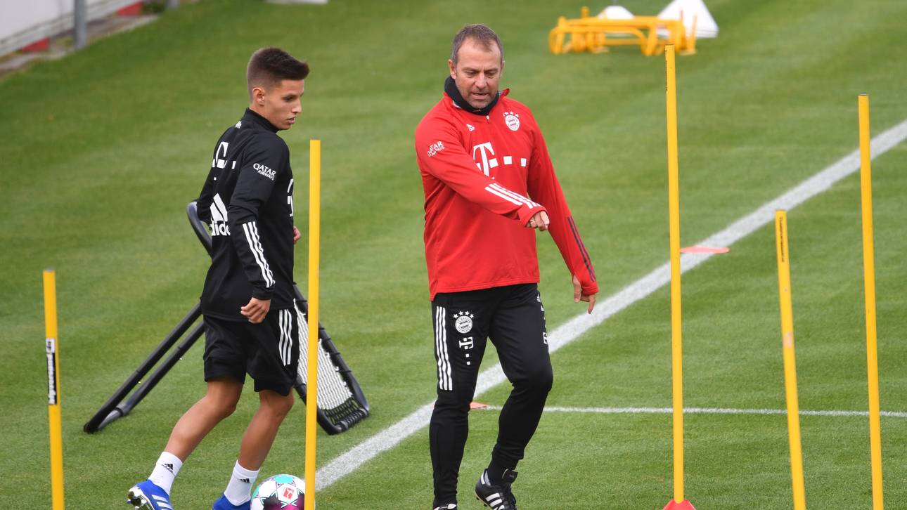 Hansi Flick ließ Tiago Dantas bereits regelmäßig bei den Profis mit trainieren