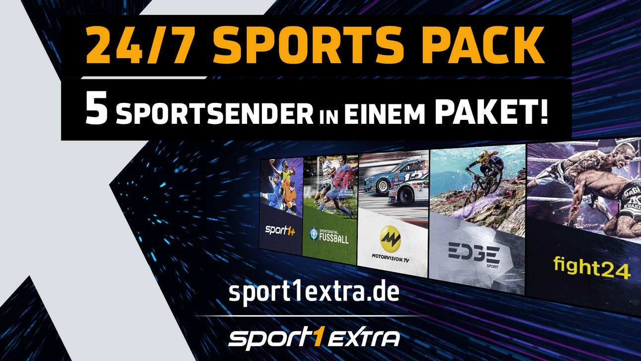 Neues, großes Liveangebot für alle Sportfans: „24/7 Sports Pack“ ab sofort über SPORT1 Extra buchbar