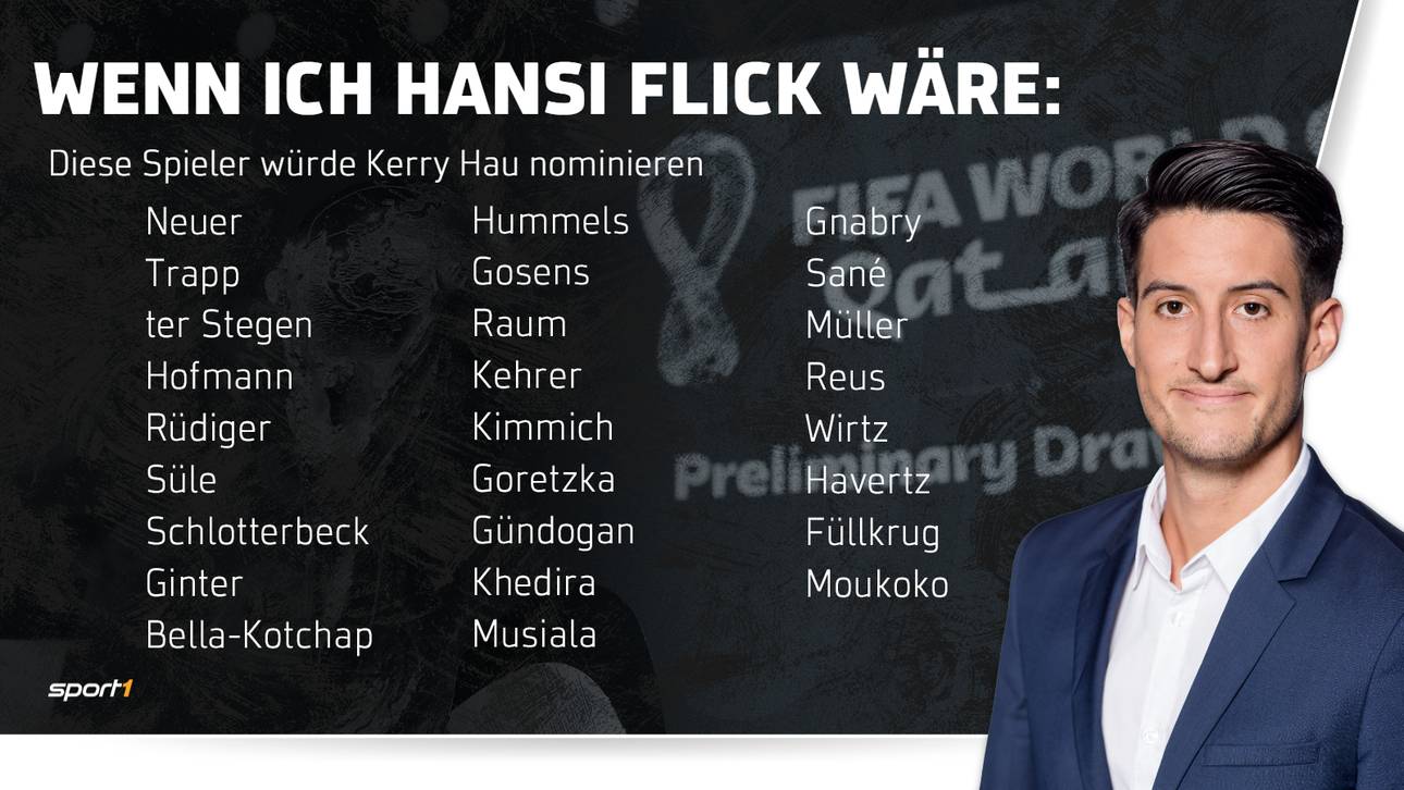 SPORT1-WM-Reporter Kerry Hau überrascht bei seinem DFB-Kader mit Rani Khedira von Union Berlin