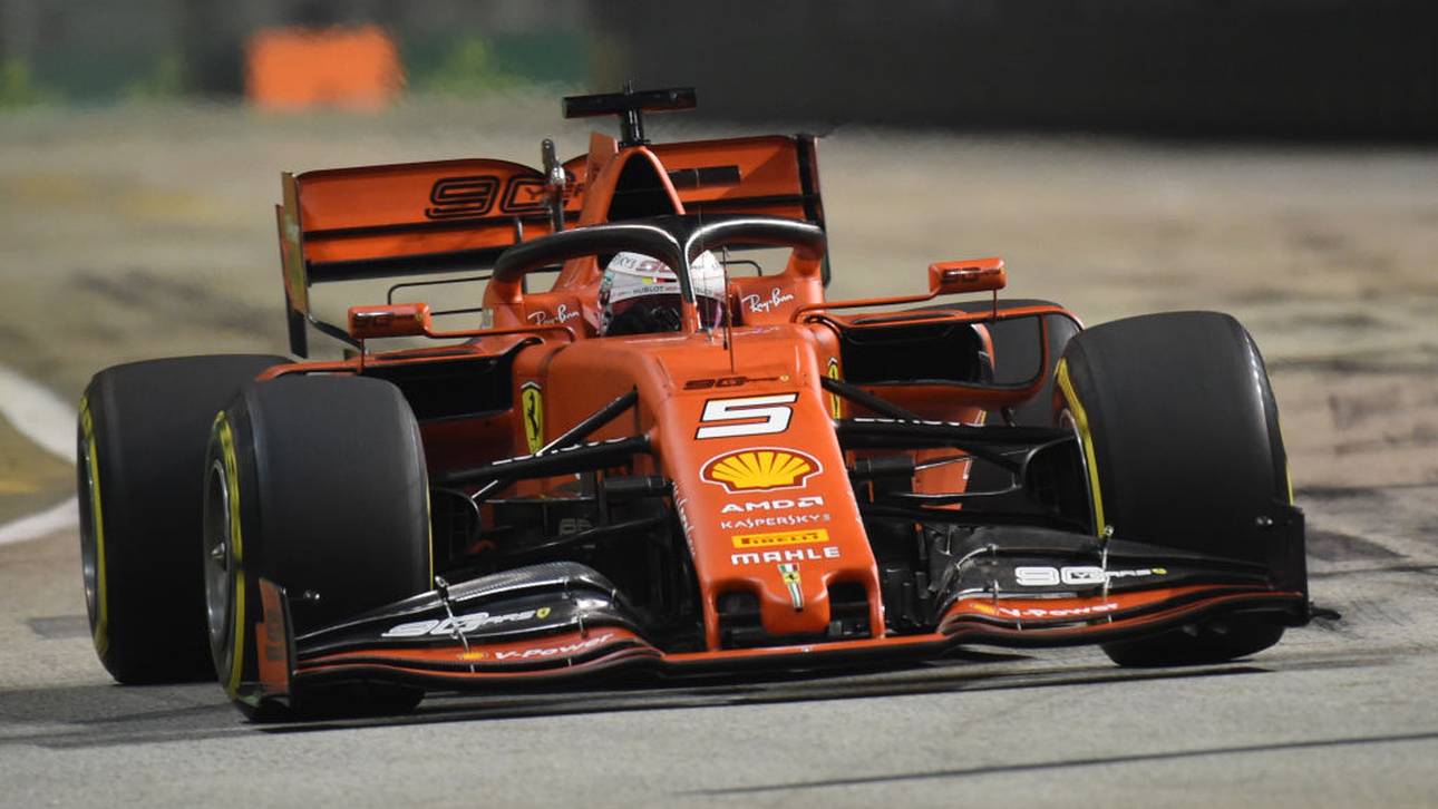 Vettel im Training vor Leclerc