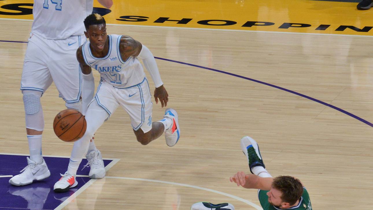Dennis Schröder (l.) überzeugt bei den Lakers mit seinen flinken Beinen