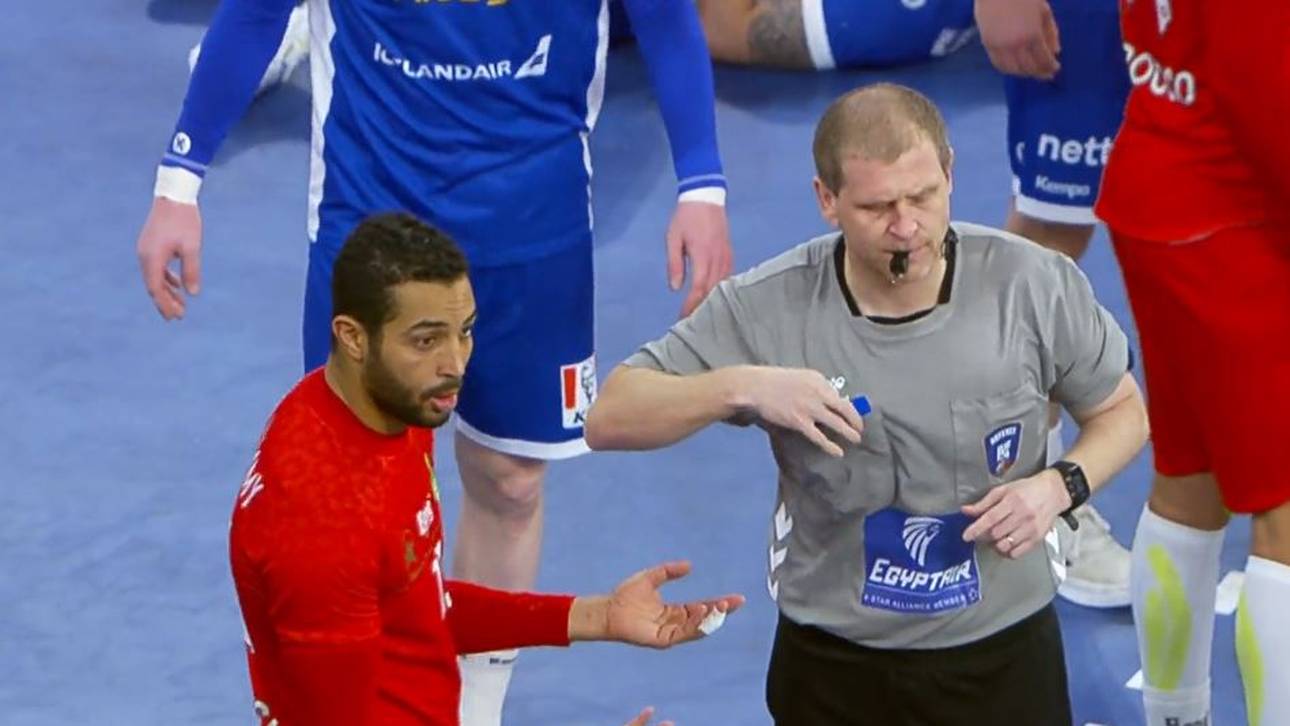 Marokko kassierte bei der Handball-WM gegen Island drei Rote Karten
