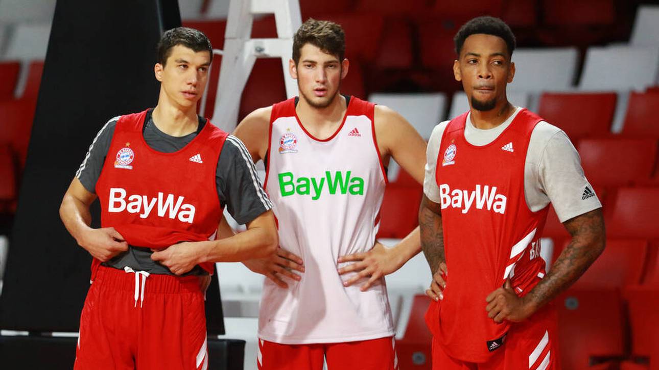 Routinier Vladimir Lucic und die beiden Youngster Matej Rudan und Jason George (v.l.) vom FC Bayern