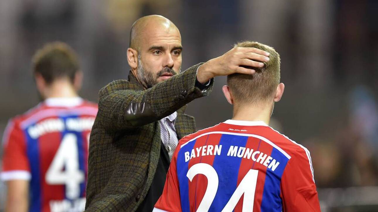 Pep Guardiola und Sinan Kurt im Jahr 2014