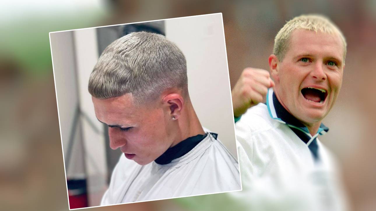 Fodens Look: Hommage an „Gazza“?