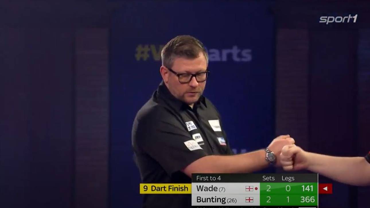 Wade wirft Neun-Darter bei der WM