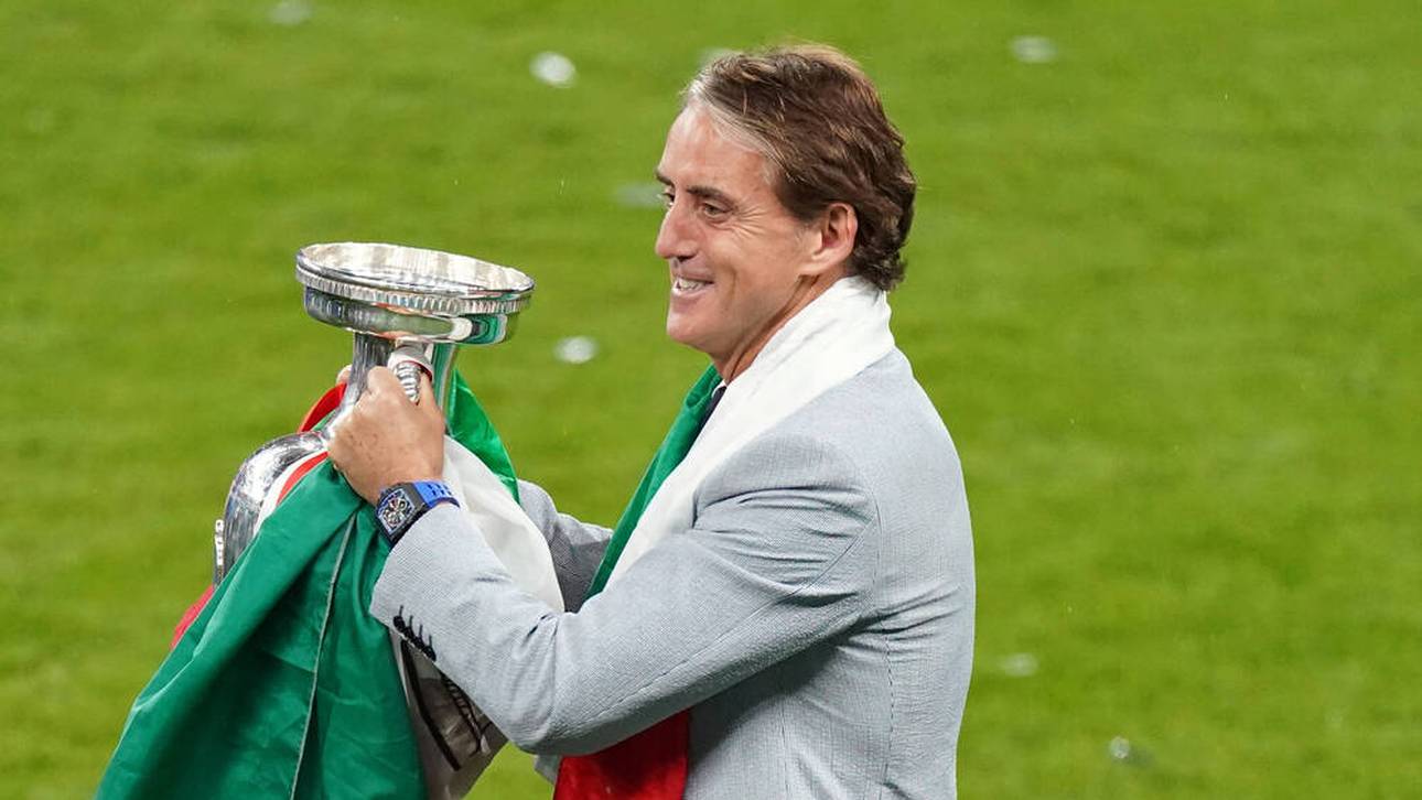 Roberto Mancini nach dem Gewinn der EM