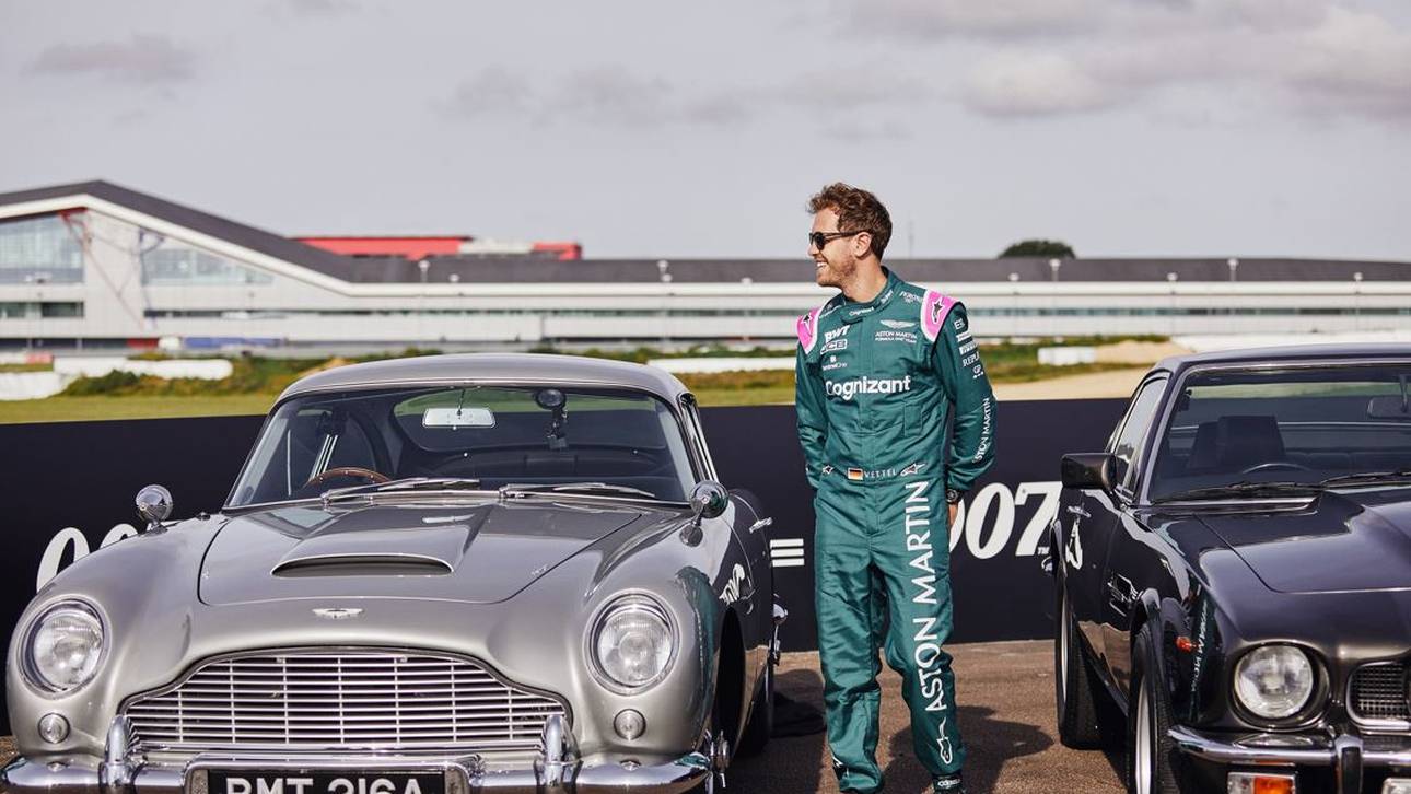 Hier fährt Vettel im Bond-Auto
