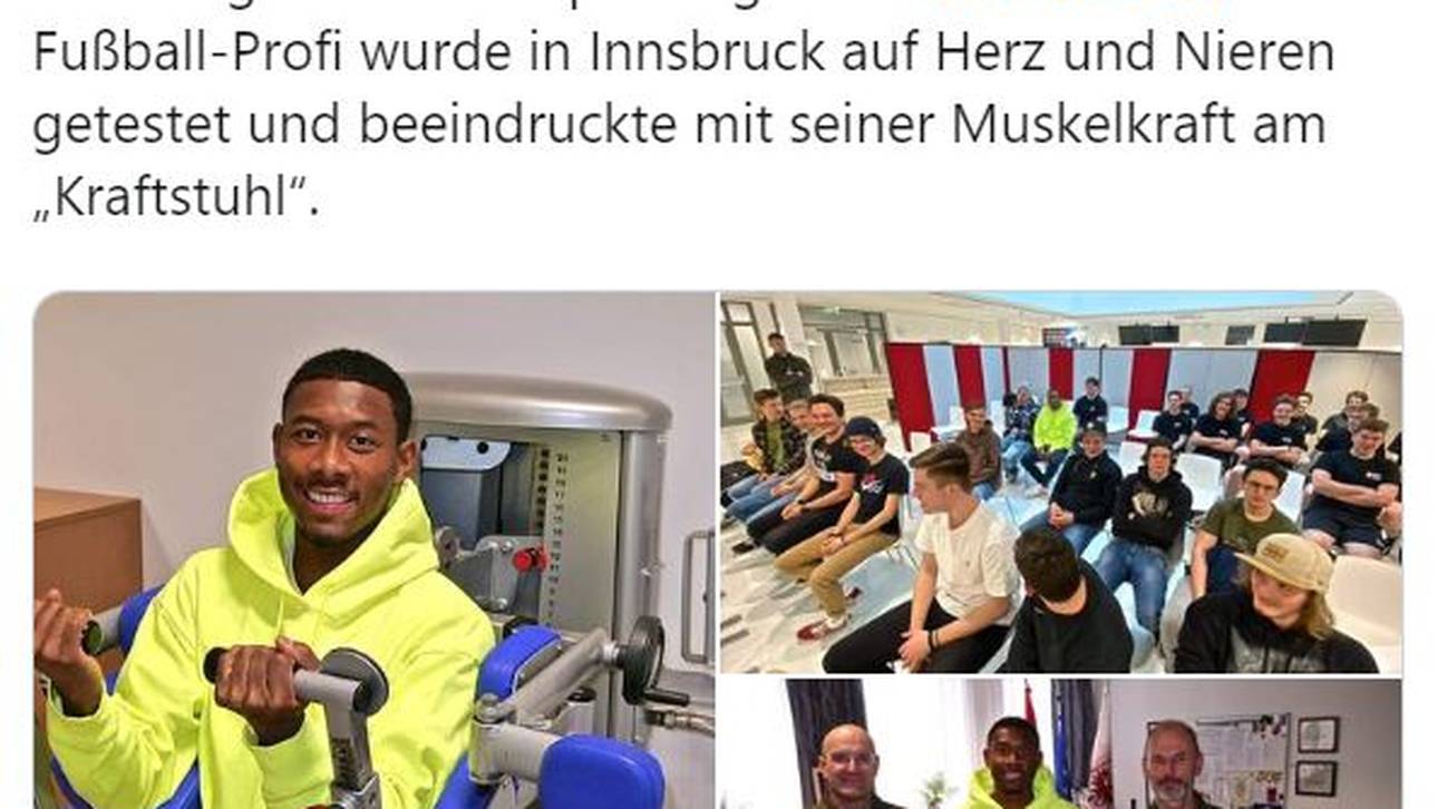 David Alaba nahm an der Musterung teil