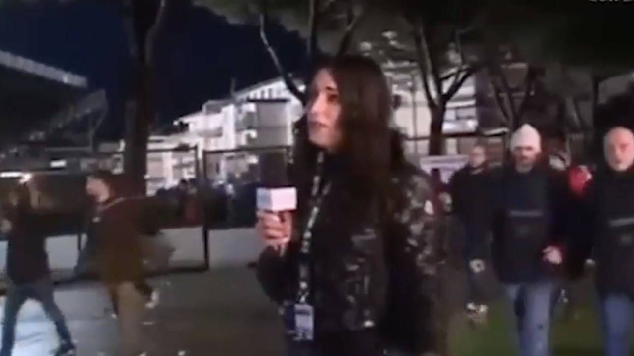 Reporterin belästigt! Aufregung in Italien