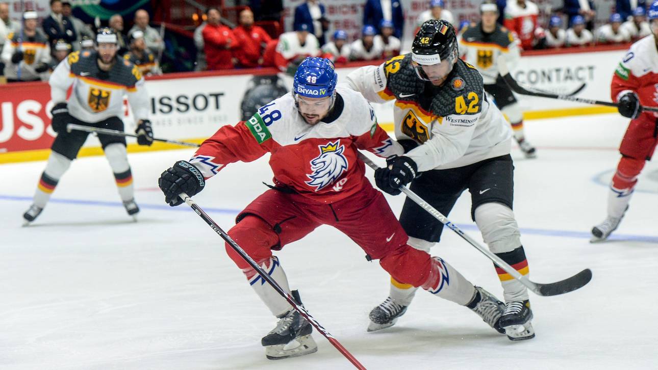 Bestmarke für SPORT1 bei Eishockey-WM: 650.000 Zuschauer:innen im Schnitt fiebern beim deutschen Viertelfinal-Aus gegen Tschechien mit