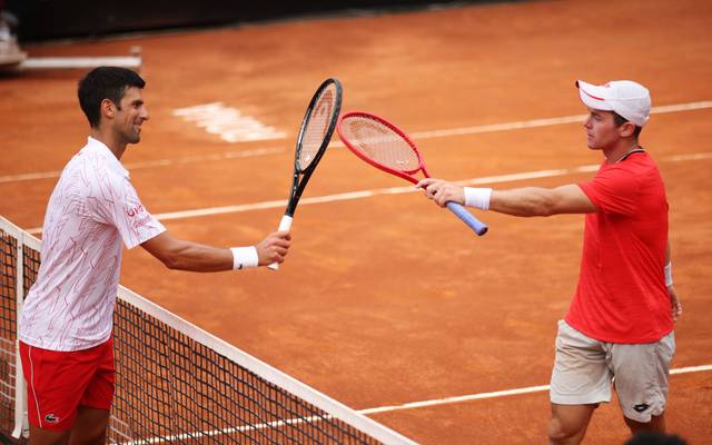 Atp Masters In Rom Dominik Koepfer Scheitert An Novak Djokovic