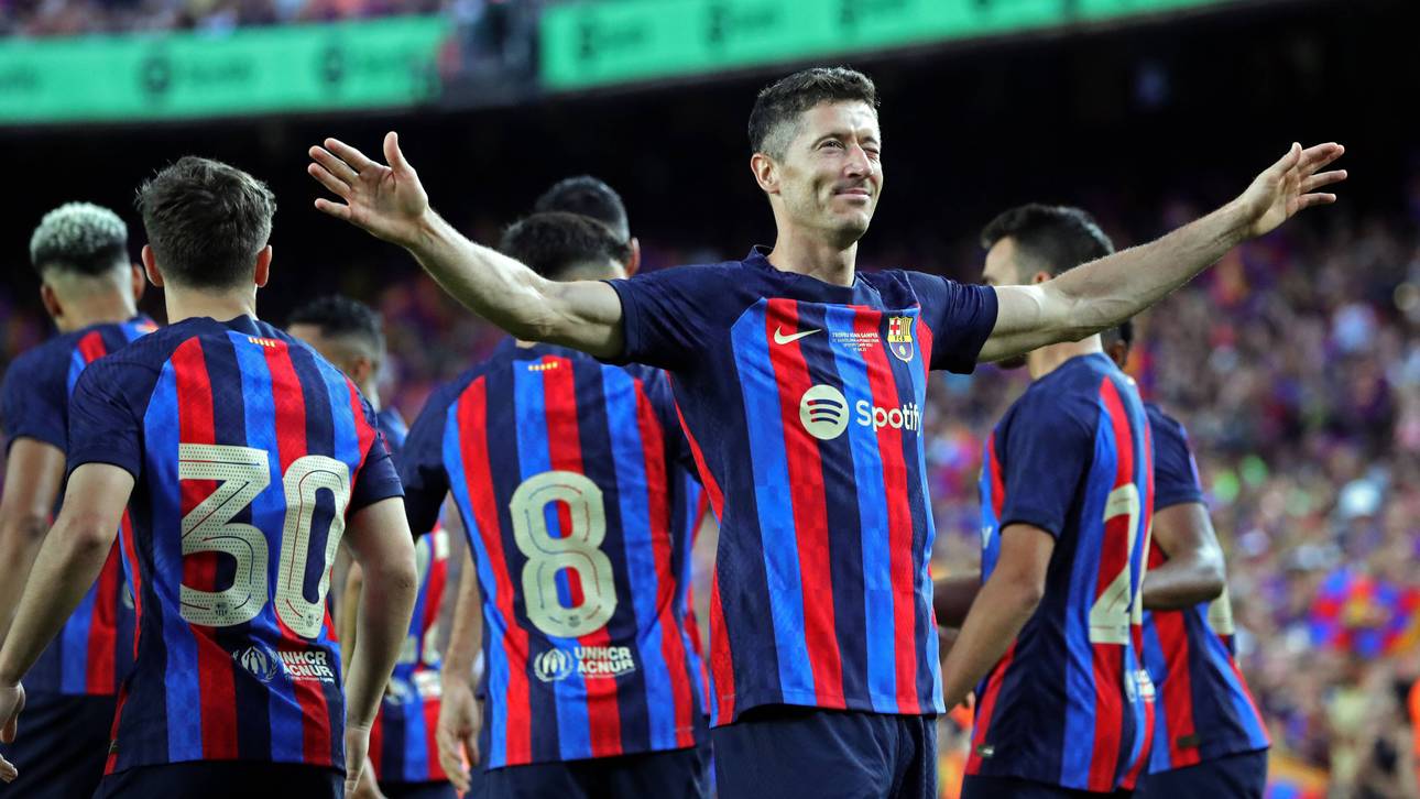 Perfektes Lewy-Debüt im Camp Nou