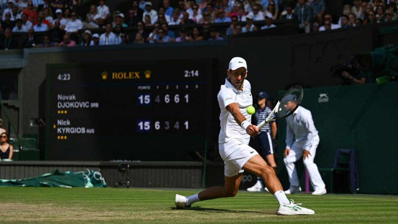 Sieg gegen Kyrgios: Siebter Wimbledon-Titel für Djokovic