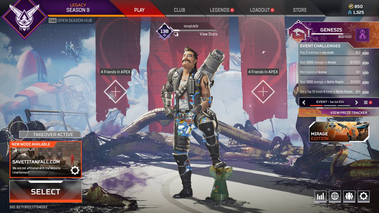 Hackerangriff auf Apex Legends