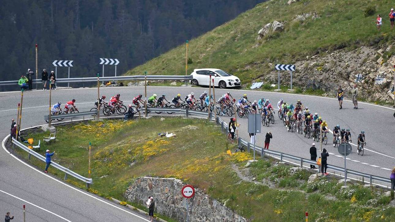 Schwere Etappe in den Pyrenäen