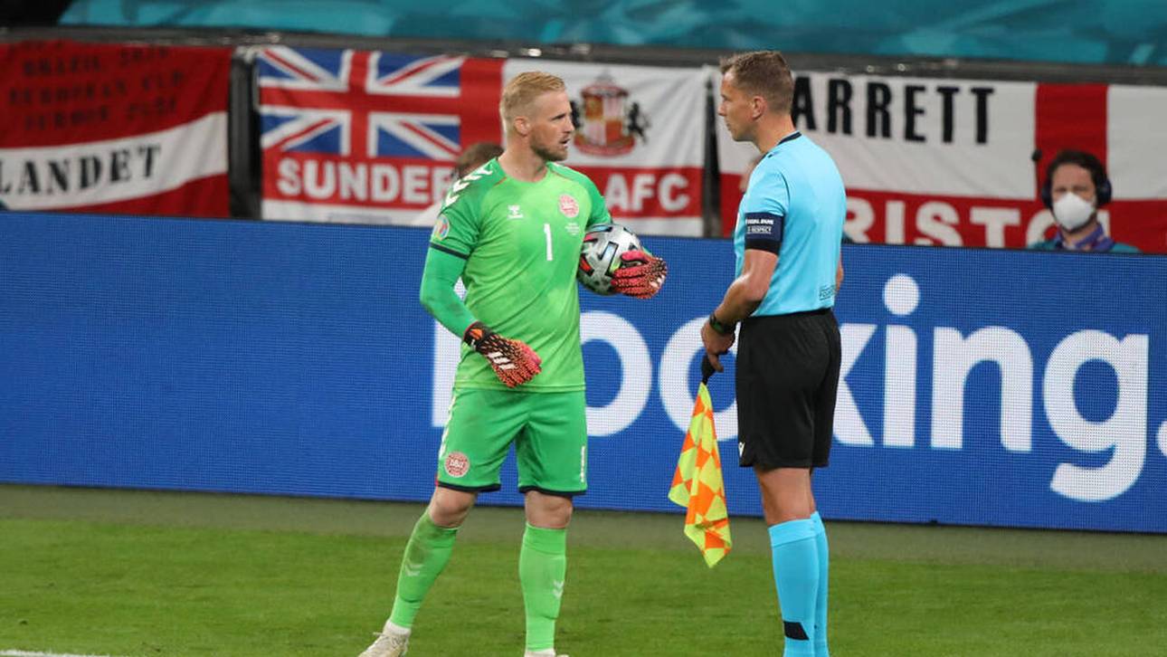 Kasper Schmeichel: Dänemark-Keeper beklagte Laser lange vor England-Elfmeter