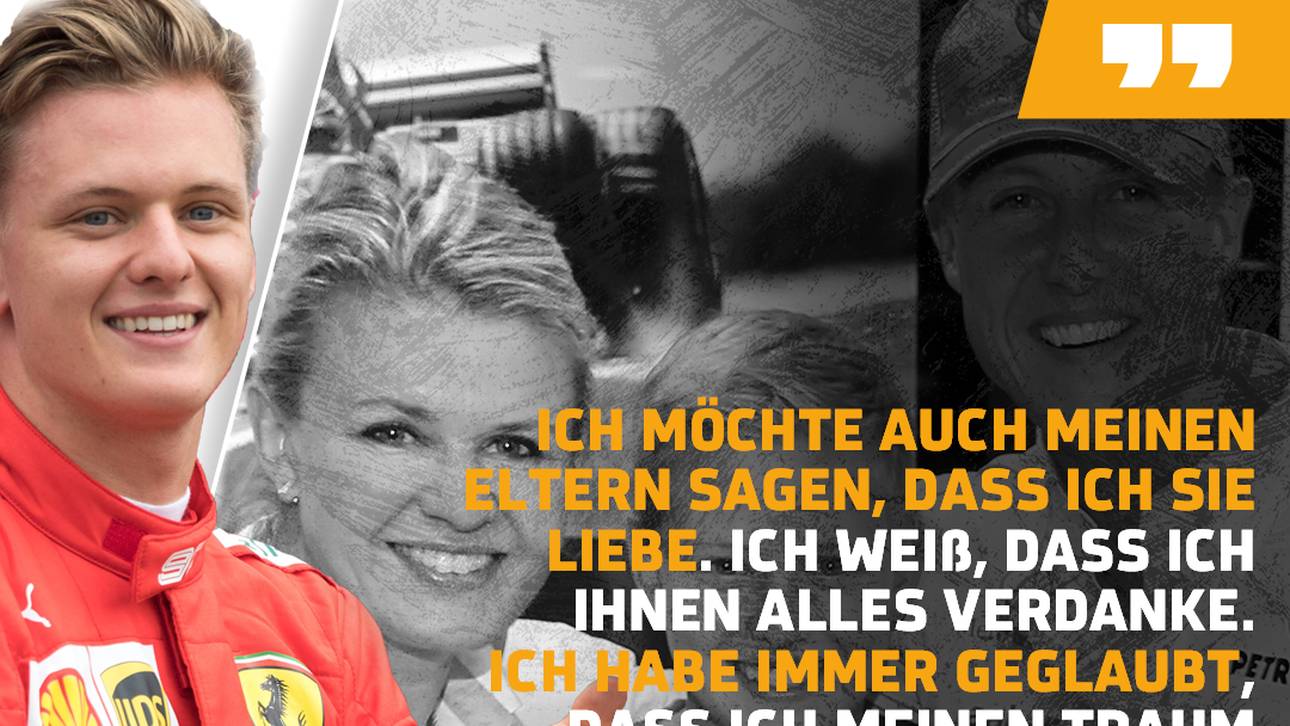 Mick Schumacher bedankt sich emotional bei seinen Eltern