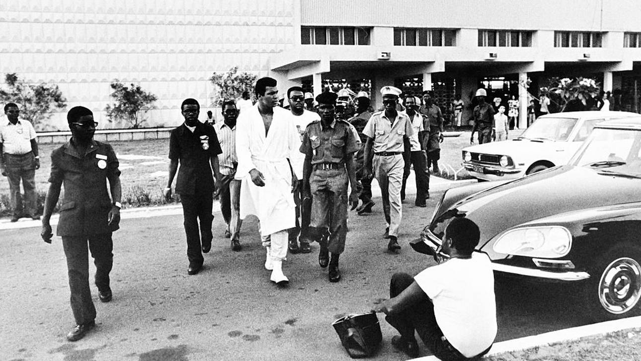 Muhammad Ali vor dem Rumble in the Jungle gegen George Foreman