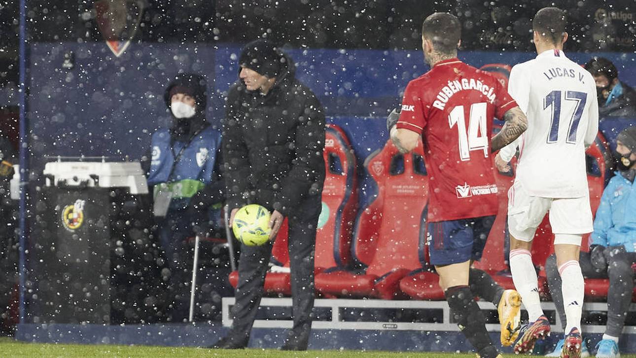 Zidane nach Reals Schnee-Spiel sauer