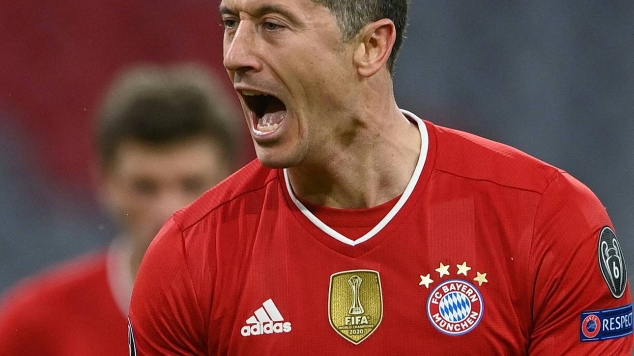 Lewandowski trifft: Rekord-Bayern locker im Viertelfinale
